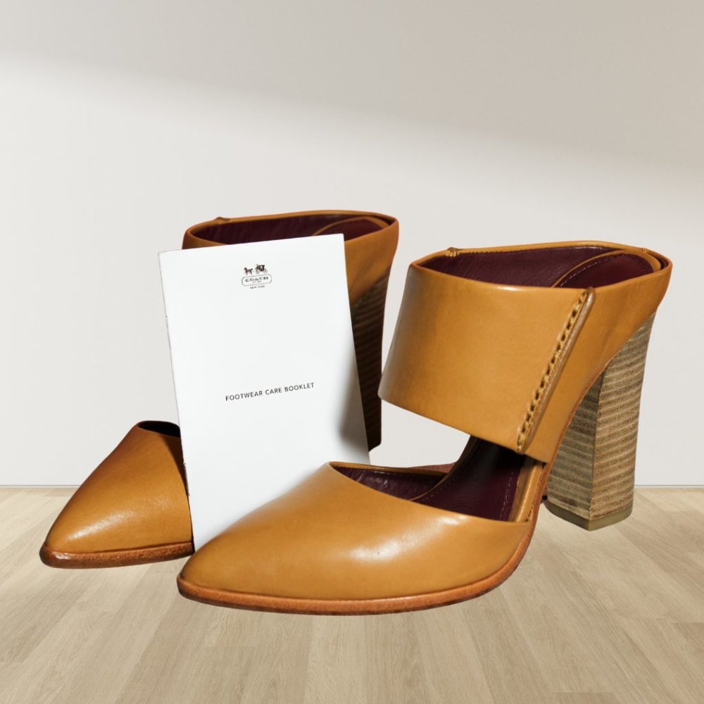 Coach Leather Heels (Never Worn)